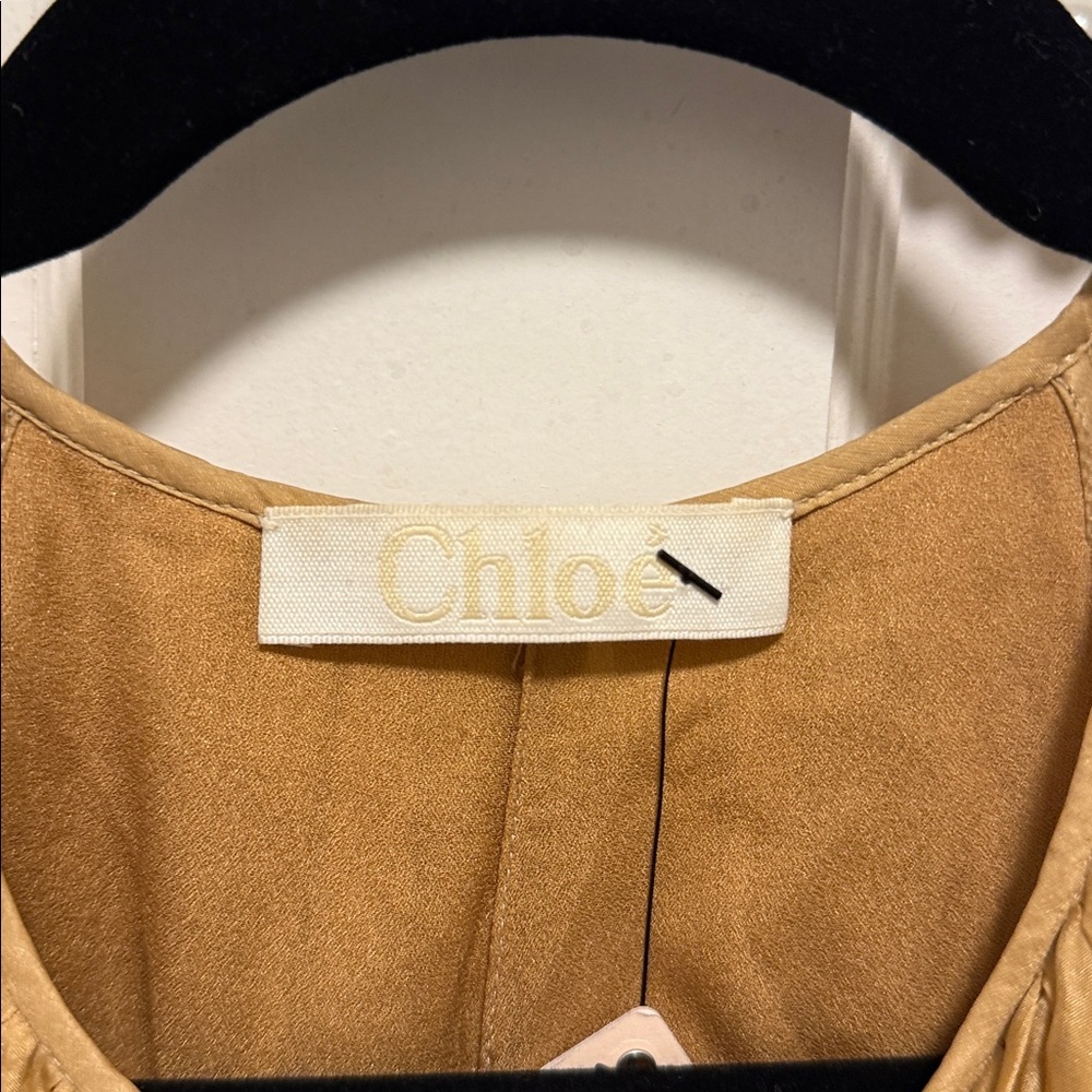 Chloe Gold Ruffled Dress - Picture 4 of 4